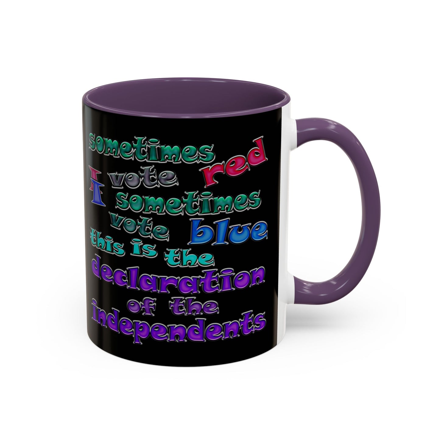declaration of the independents - Accent Mug (black)