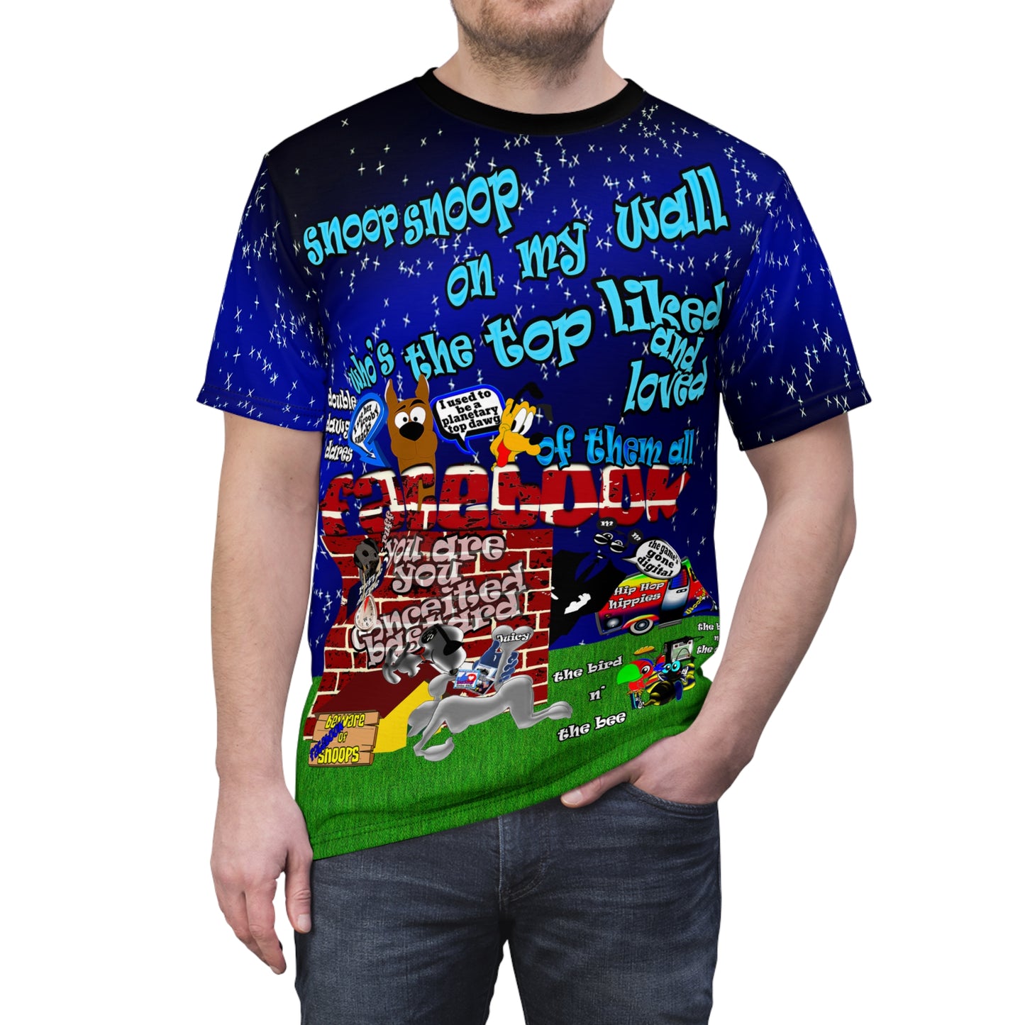 snoops - Unisex Cut & Sew Tee (AOP)