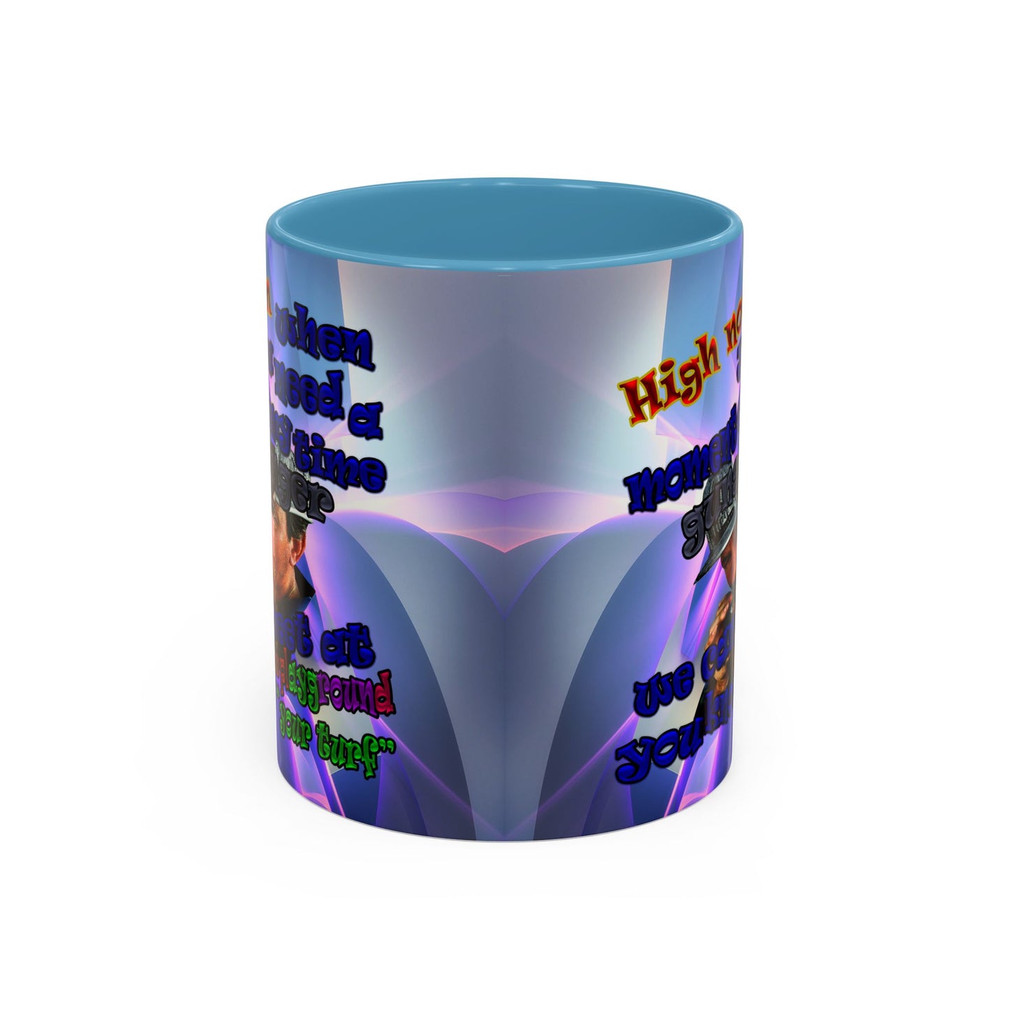 high noon - Accent Mug (grey-pink wave)
