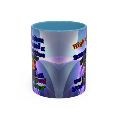 high noon - Accent Mug (grey-pink wave)