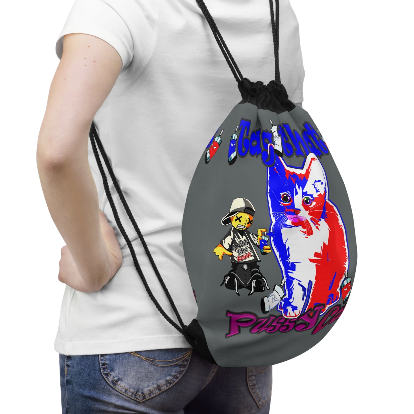 tag that - Drawstring Bag (dark grey)