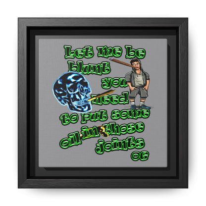 og - framed canvas art (grey)