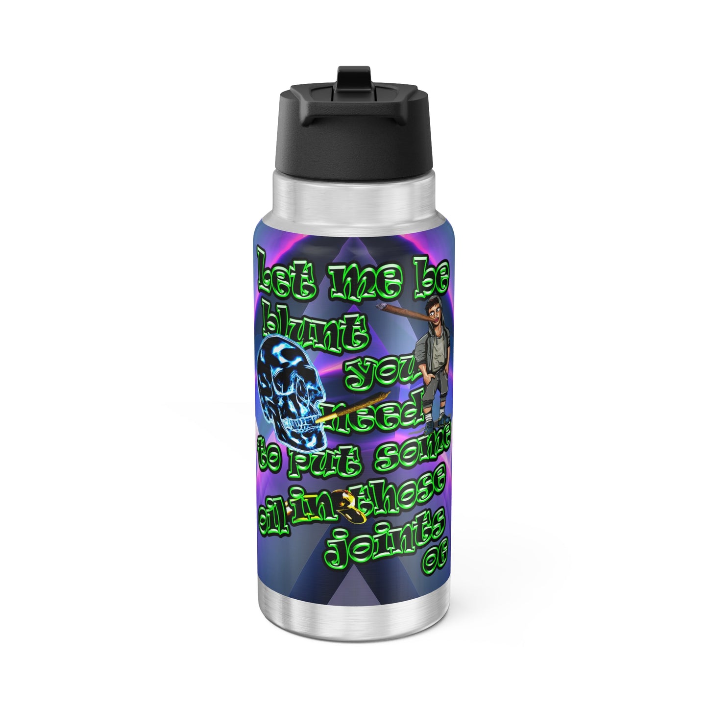 og - Gator Tumbler, 32oz  (grey-pink wave)