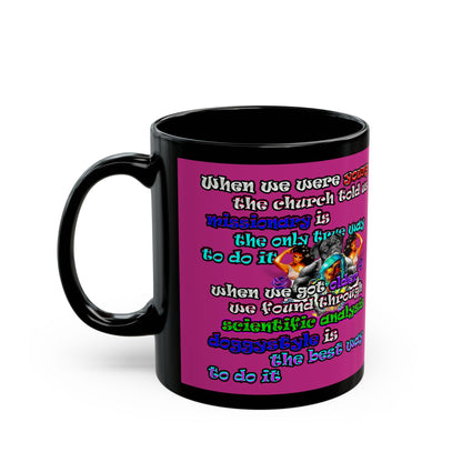 doggystyle - Black Mug (pink)
