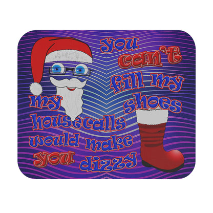 santa's shoes - Mouse Pad (Rectangle) (purple wave)