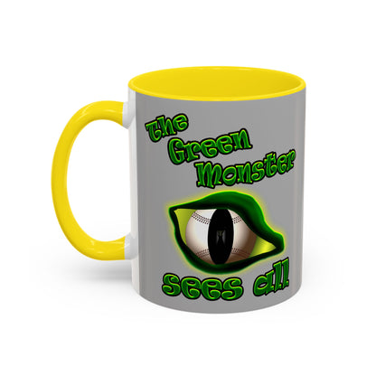 green monster - Accent Mug (light grey)