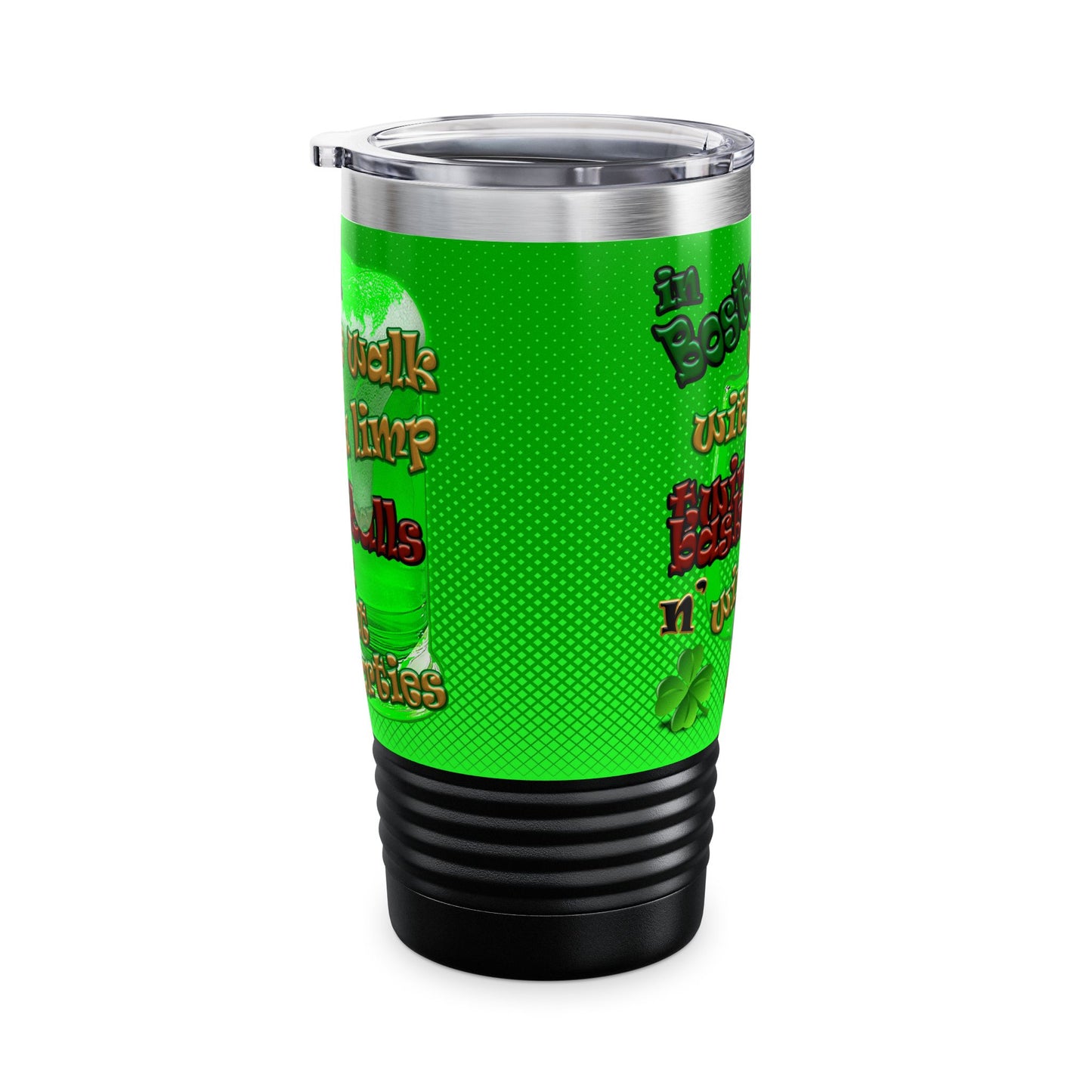 celtics logo - Ringneck Tumbler, 20oz (logo green)
