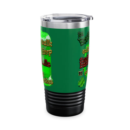 celtics logo - Ringneck Tumbler, 20oz (dark green)