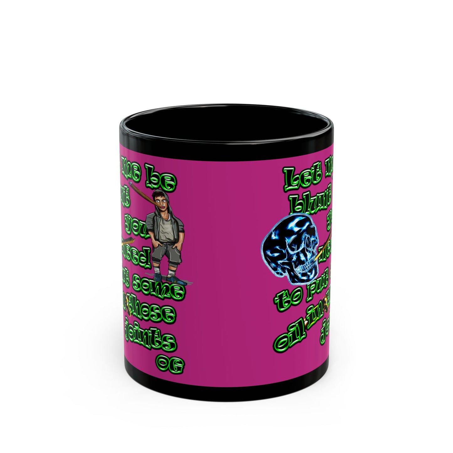 og - Black Mug (pink)