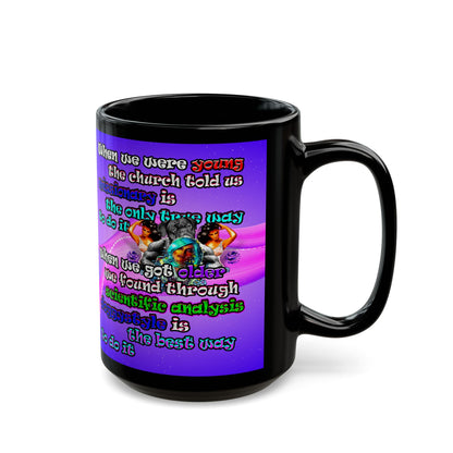 doggystyle - Black Mug (purple-pink wave)