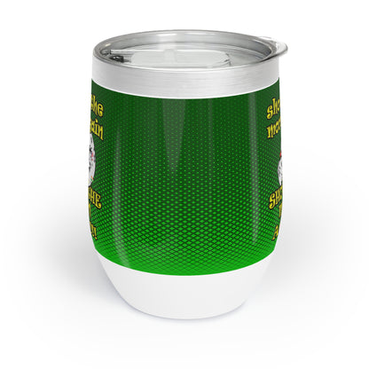 shoot the moon again - Chill Wine Tumbler (logo green)