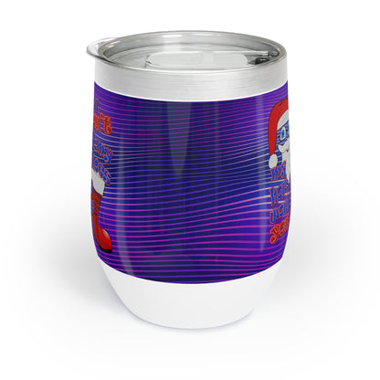 santa's shoes - Chill Wine Tumbler (purple wave)