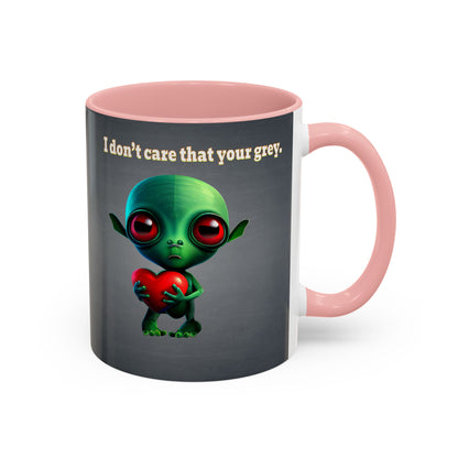 I don't care that your grey - Accent Mug (grey-light grey)