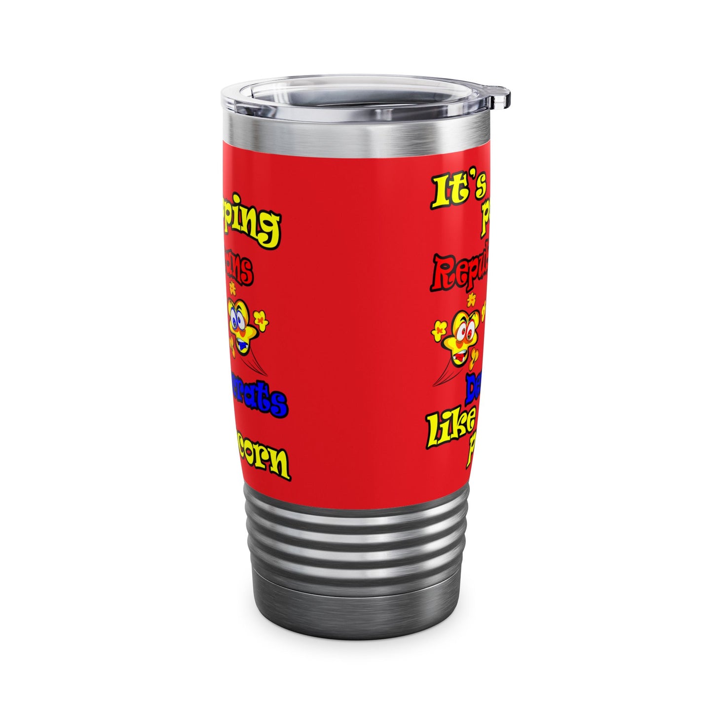 popping like popcorn - Ringneck Tumbler, 20oz (red)