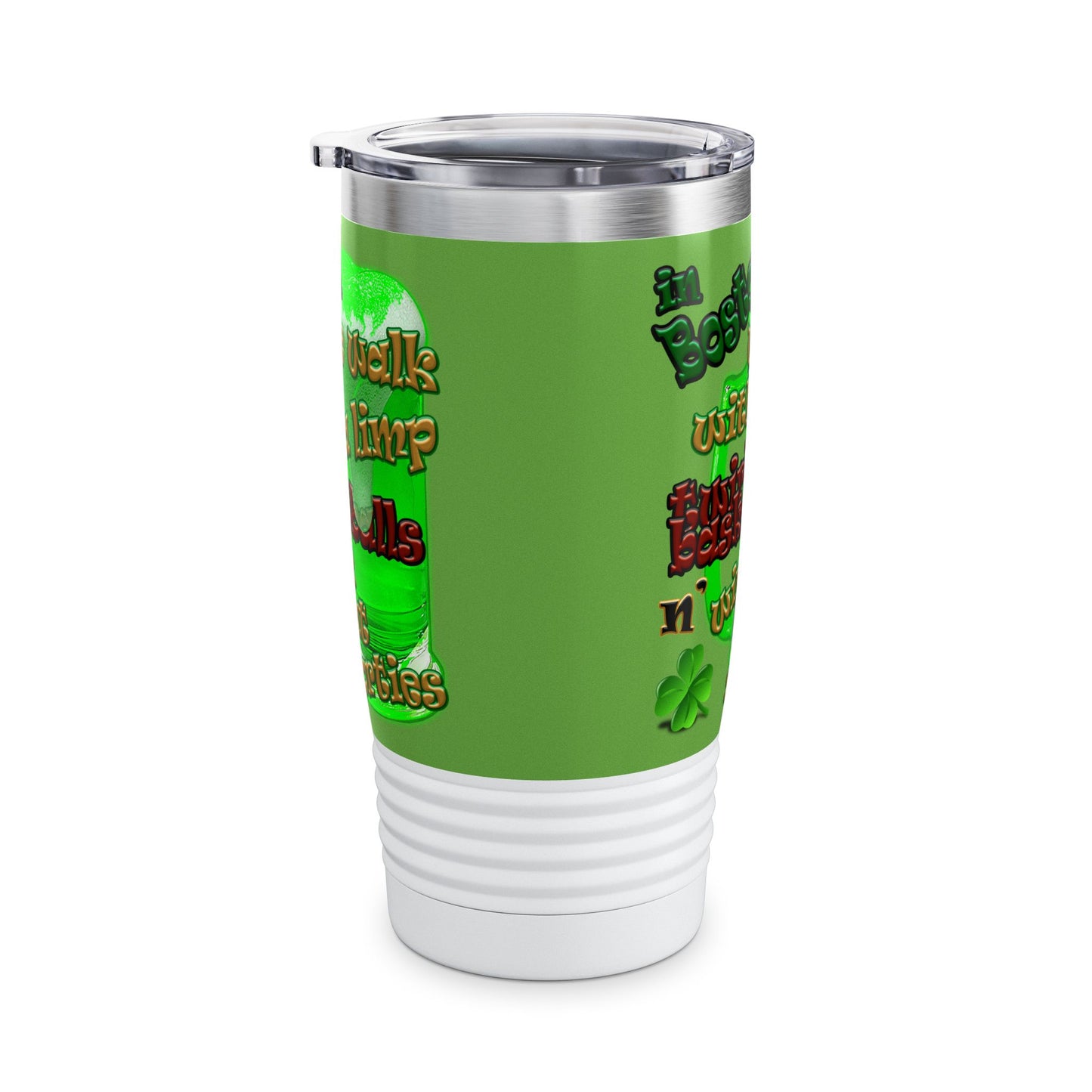 celtics logo - Ringneck Tumbler, 20oz (green)