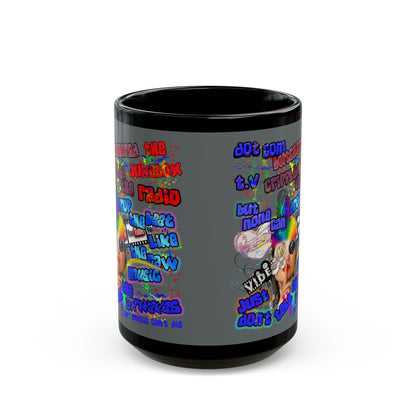 drop the beat - Black Mug (dark grey)