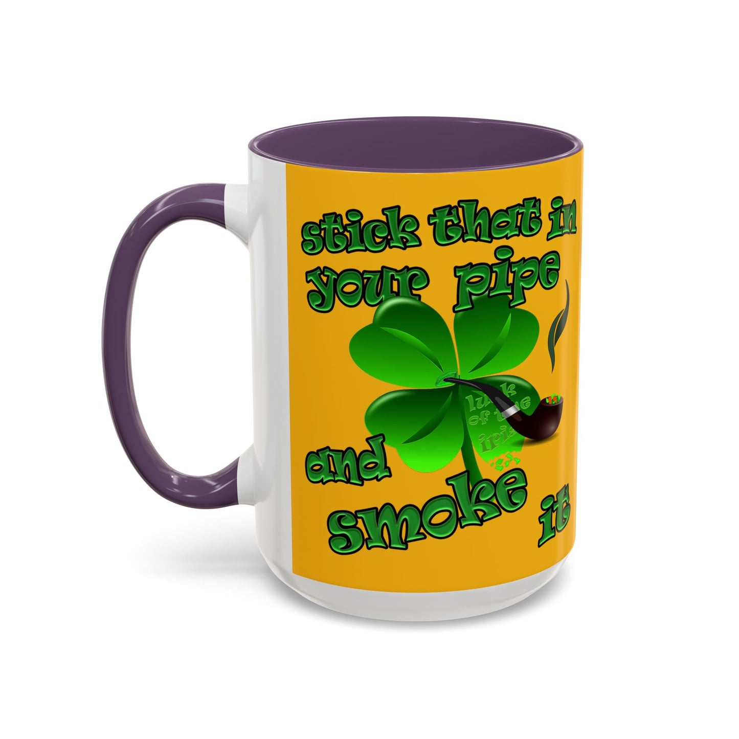 celtics logo - Accent Mug (yellow)