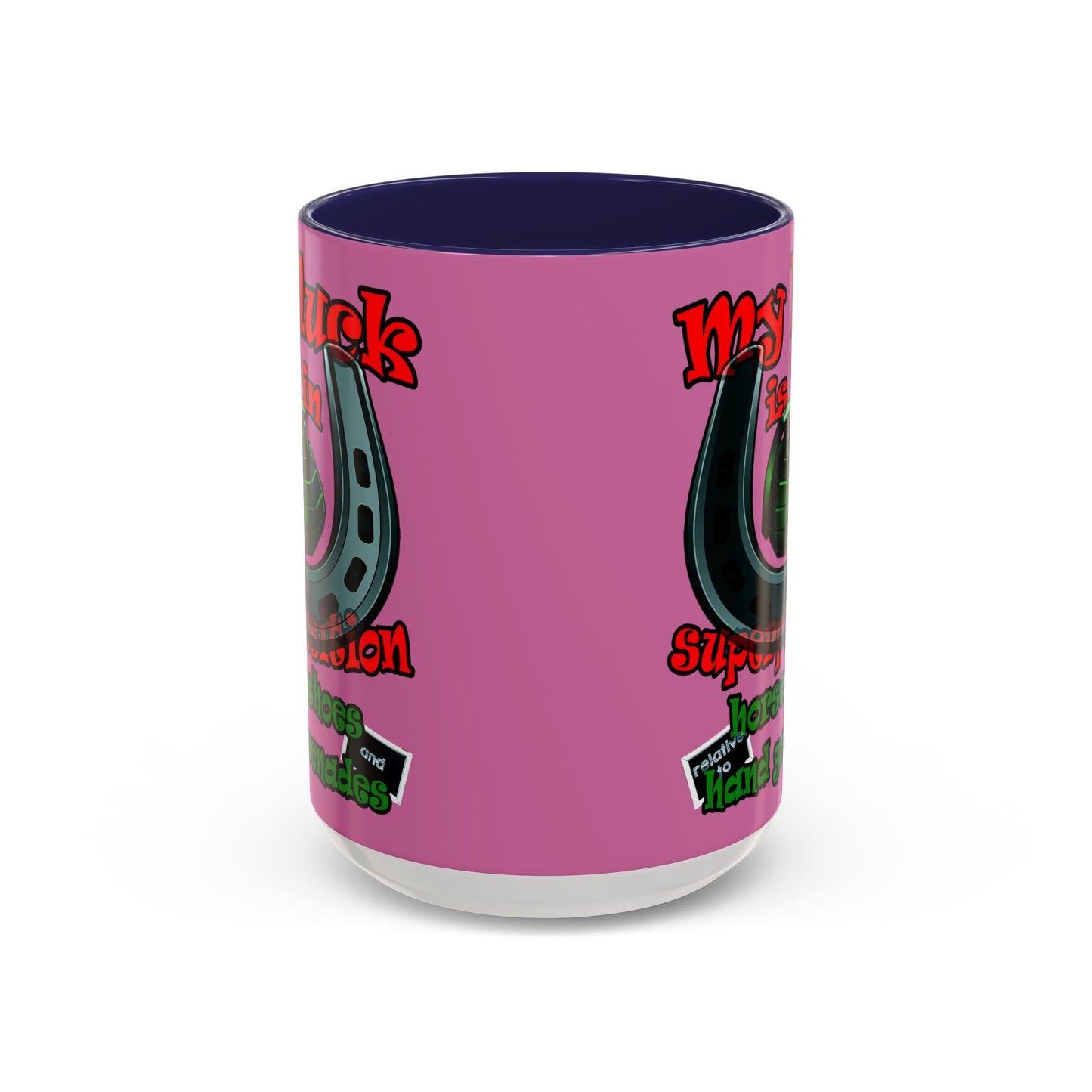 my luck - Accent Mug (light pink)