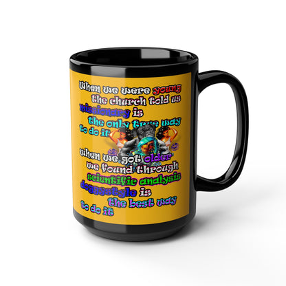 doggystyle - Black Mug (yellow)