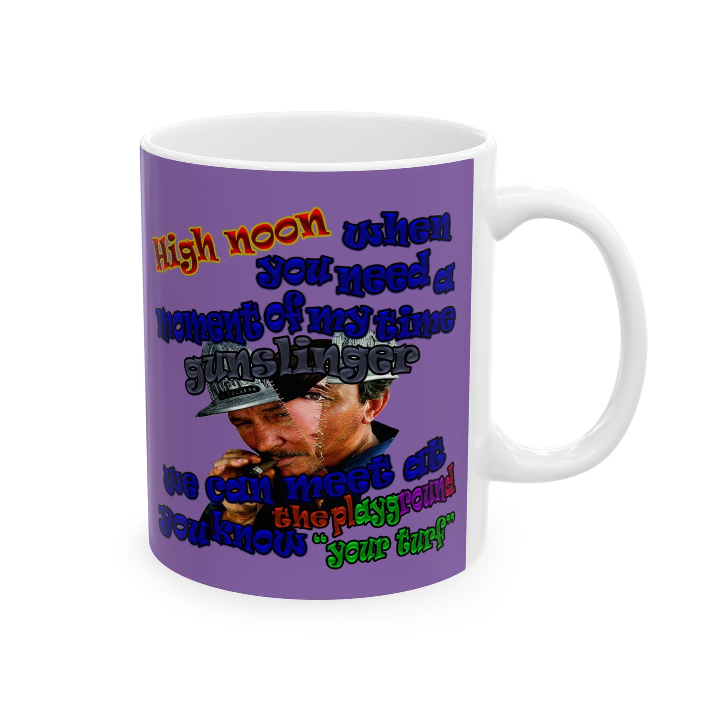 high noon - White Mug (light purple)