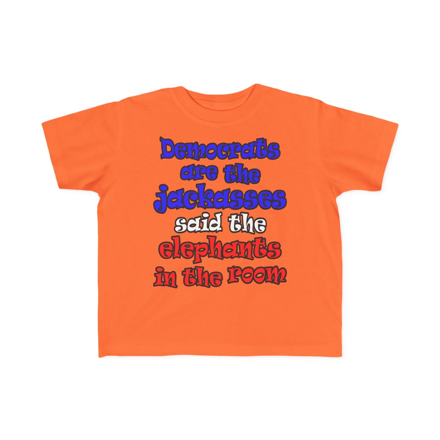 donkeys and elephants - Toddler's Fine Jersey Tee