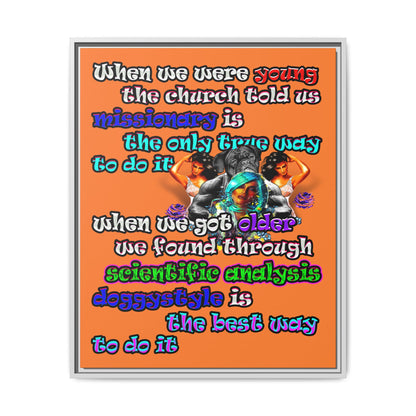 doggystyle - framed canvas art (crusta)
