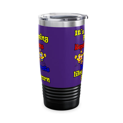 popping like popcorn - Ringneck Tumbler, 20oz (purple)