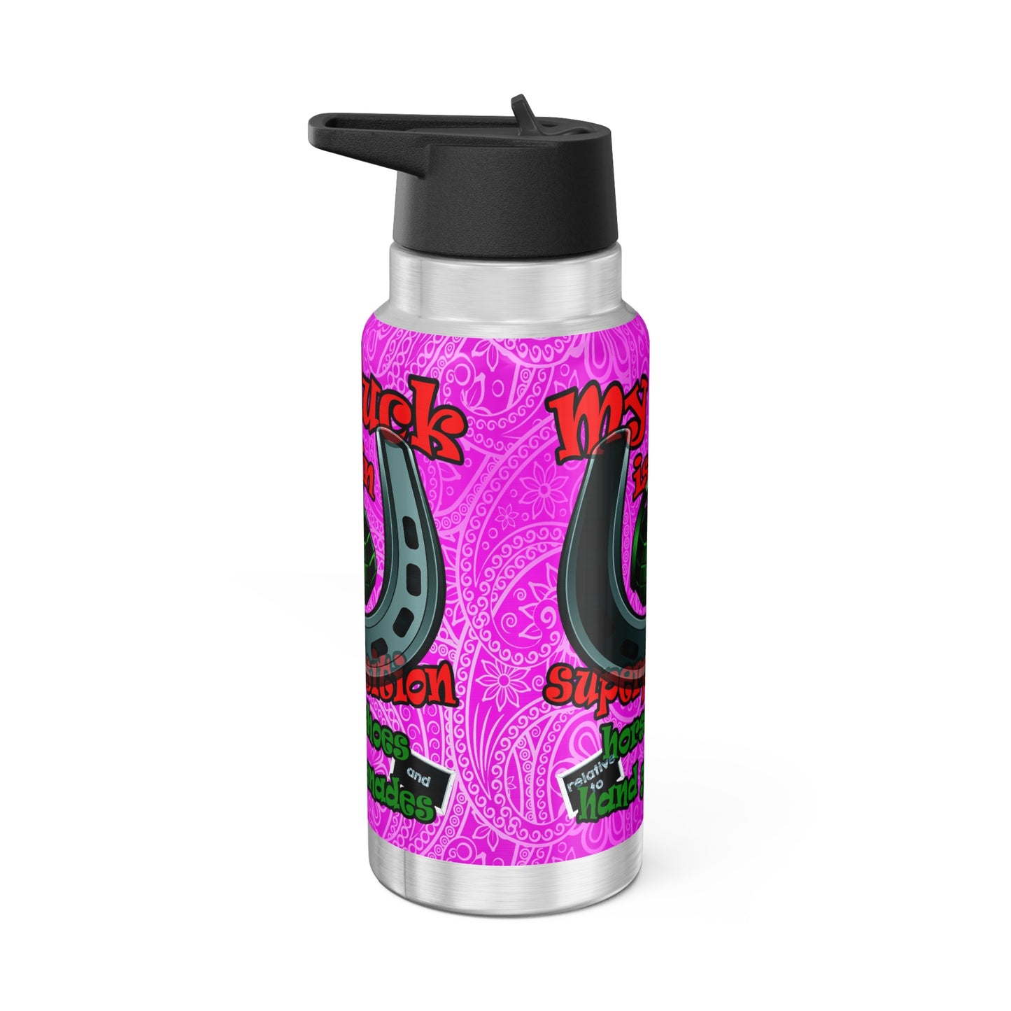 my luck - Gator Tumbler, 32oz  (pink swirl)