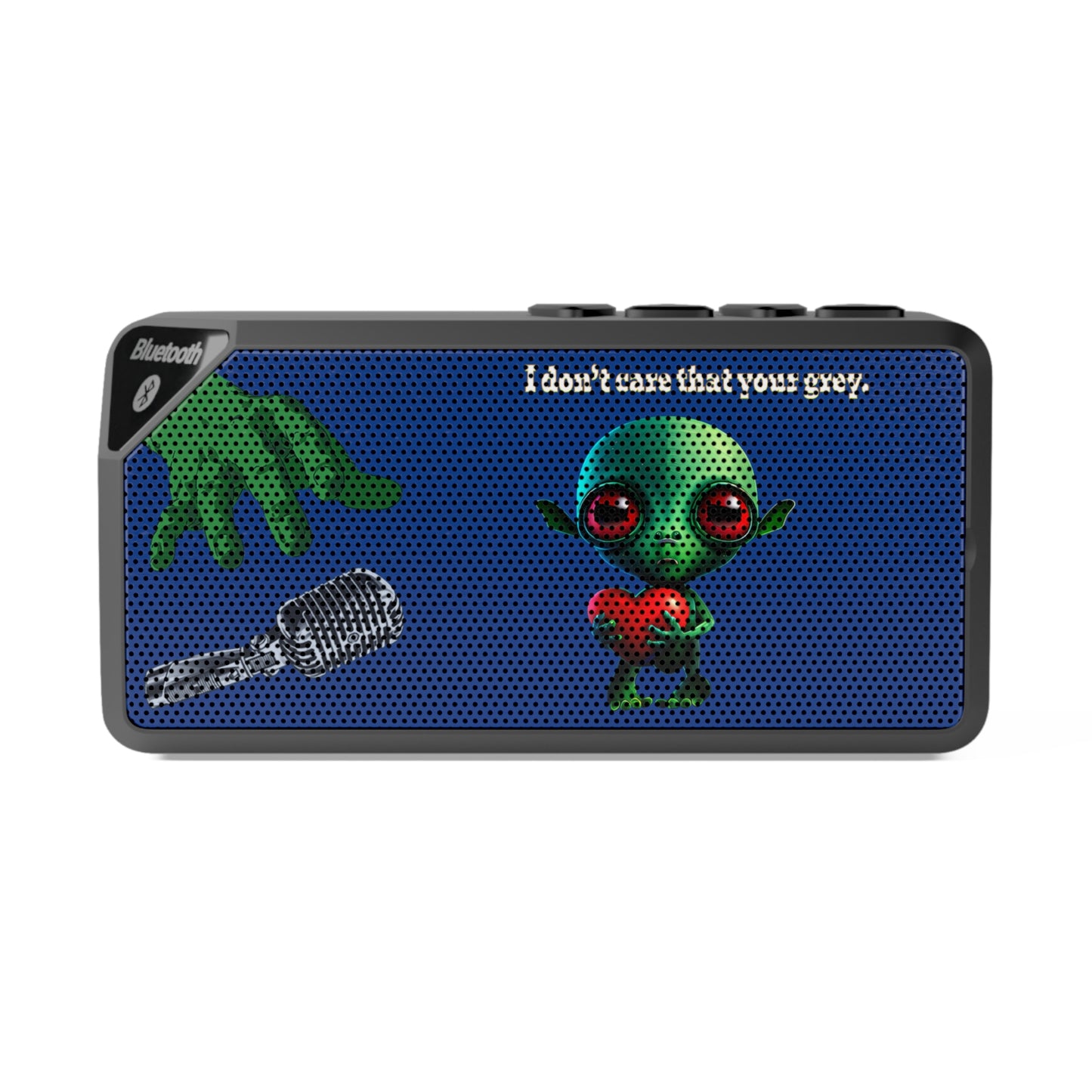 I don't care that your grey - Jabba Bluetooth Speaker (dark blue)