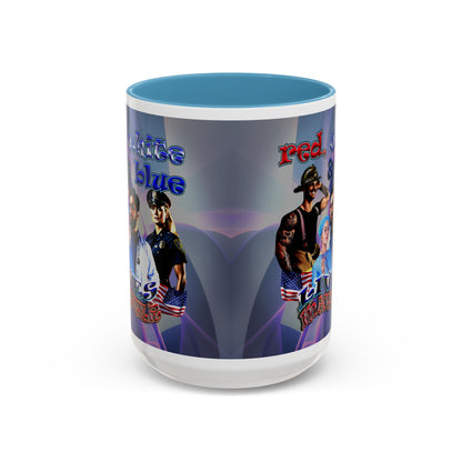 rw&b lives matter - Accent Mug (grey-pink wave)