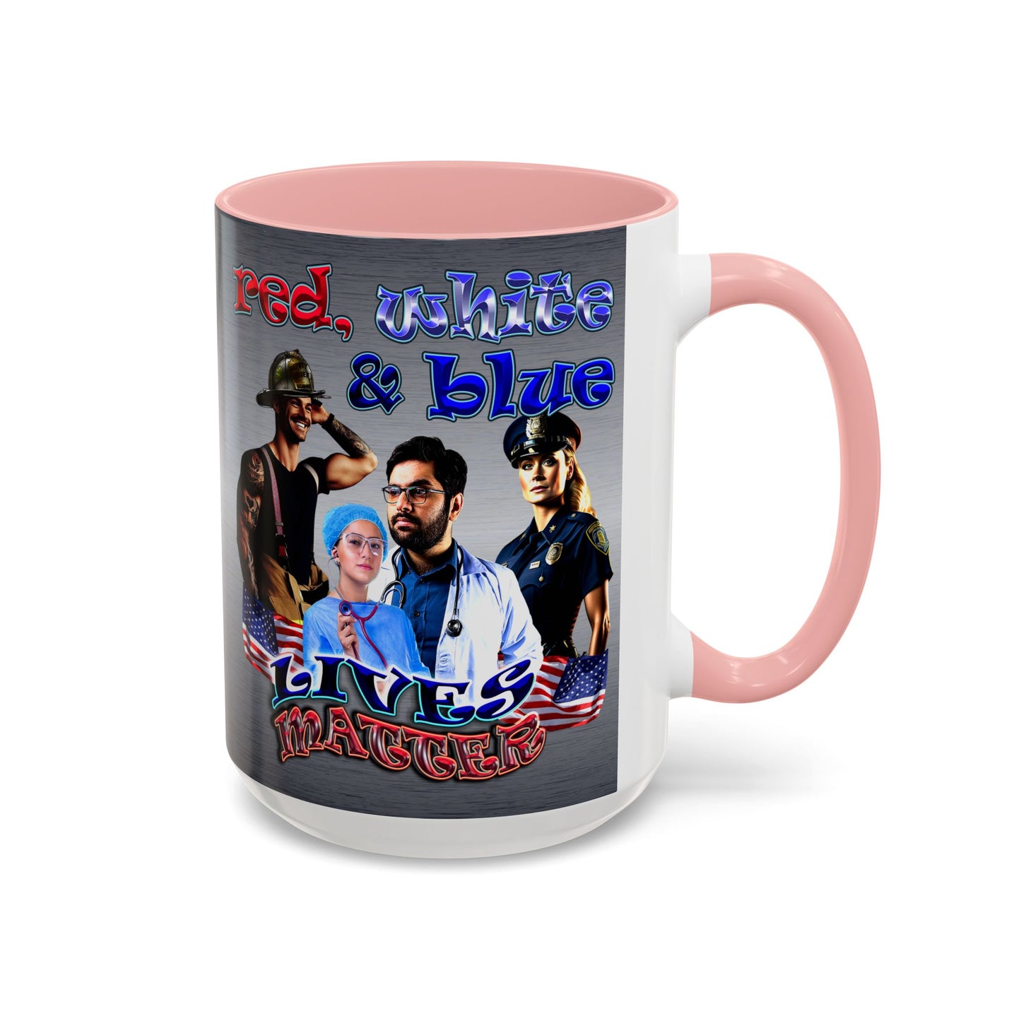 rw&b lives matter - Accent Mug (brushed nickel)