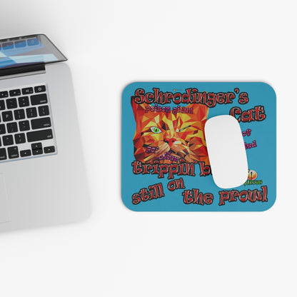 schrodinger's cat - Mouse Pad (Rectangle) (turquoise)