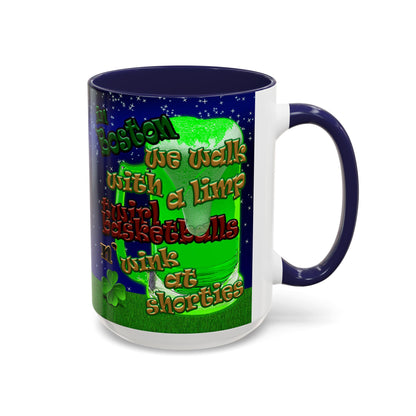 celtics logo - Accent Mug ('snoops' background)