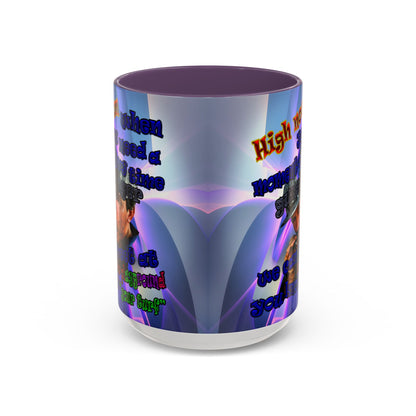 high noon - Accent Mug (grey-pink wave)