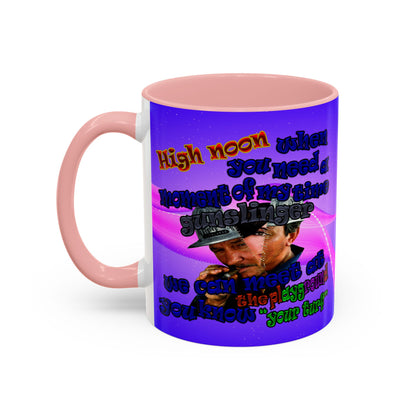 high noon - Accent Mug (purple-pink wave)