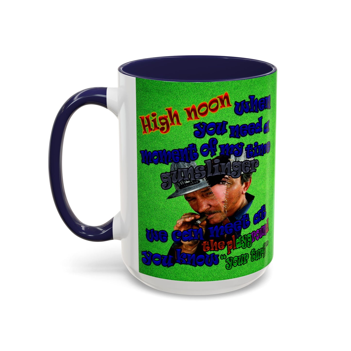 high noon - Accent Mug (green turf)