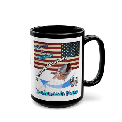 shoot for the stars - Black Mug (white)