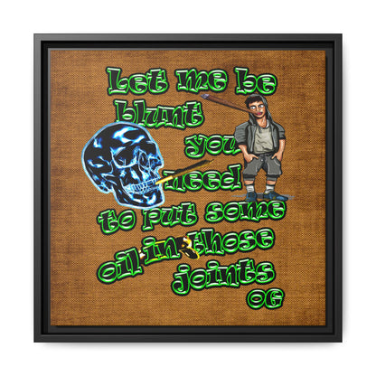 og - framed canvas art (brown papyrus)