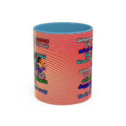 doggystyle - Accent Mug (yellow-orange wave)