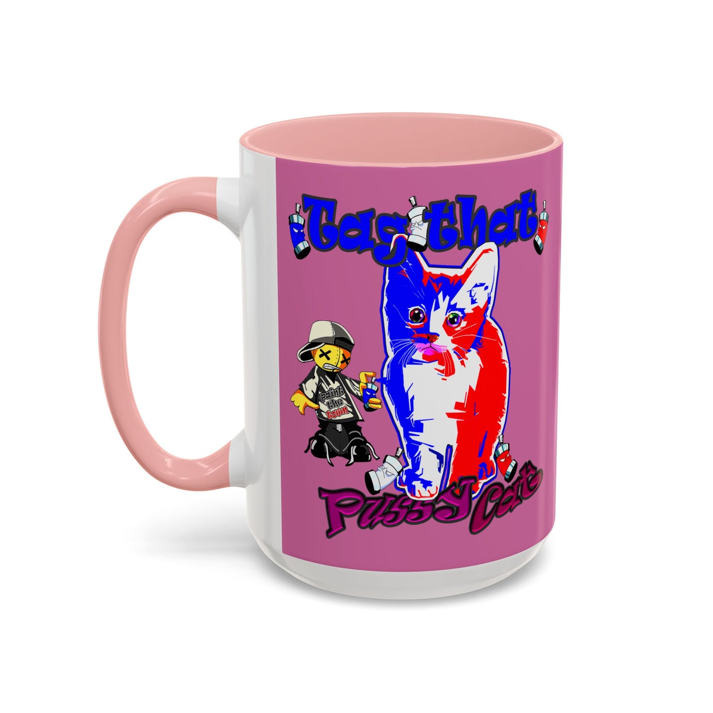 tag that - Accent Mug (light pink)