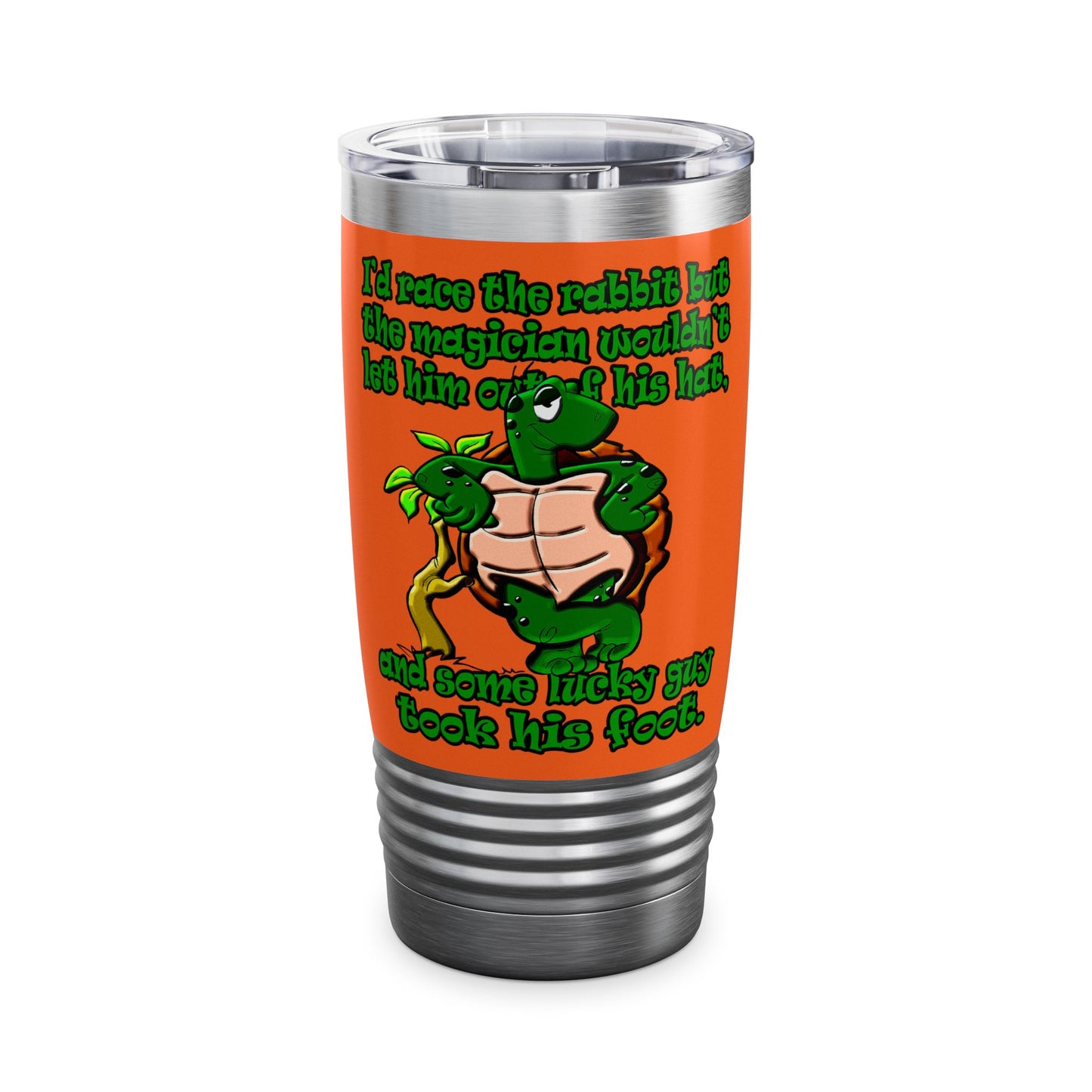 turtle race - Ringneck Tumbler, 20oz (orange)
