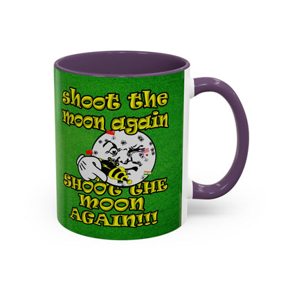 shoot the moon again - Accent Mug (green turf)
