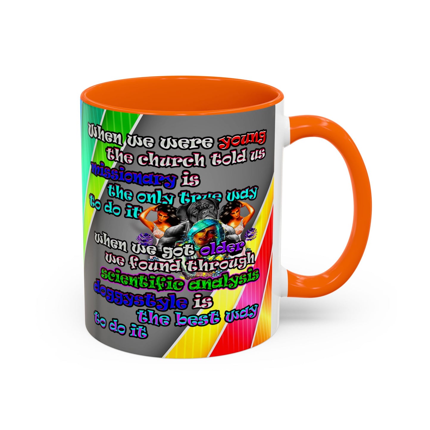 doggystyle - Accent Mug (rainbow split)