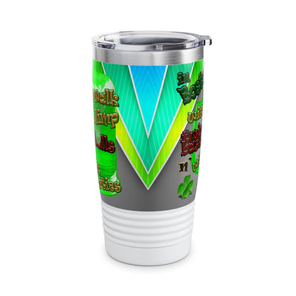 celtics logo - Ringneck Tumbler, 20oz (rainbow split)