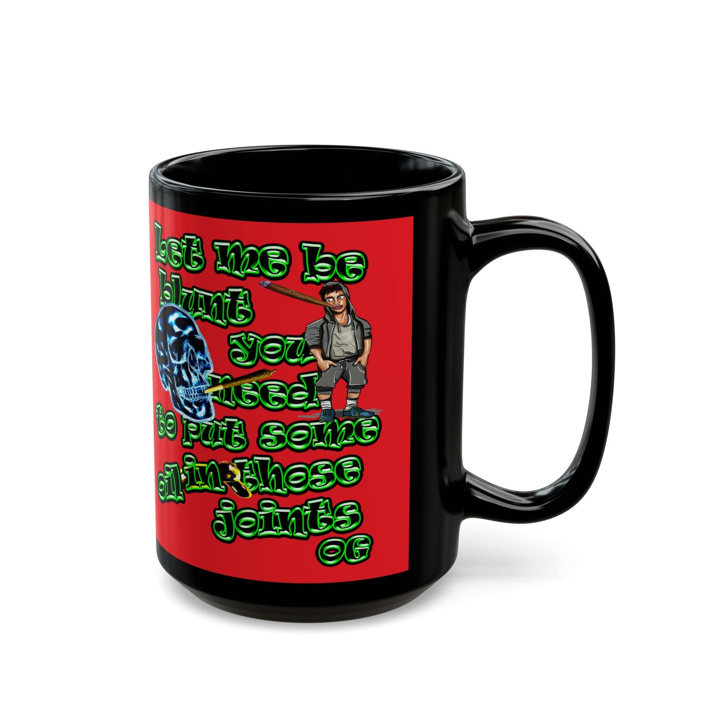 og - Black Mug (red)
