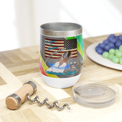 shoot for the stars - Chill Wine Tumbler (rainbow split)