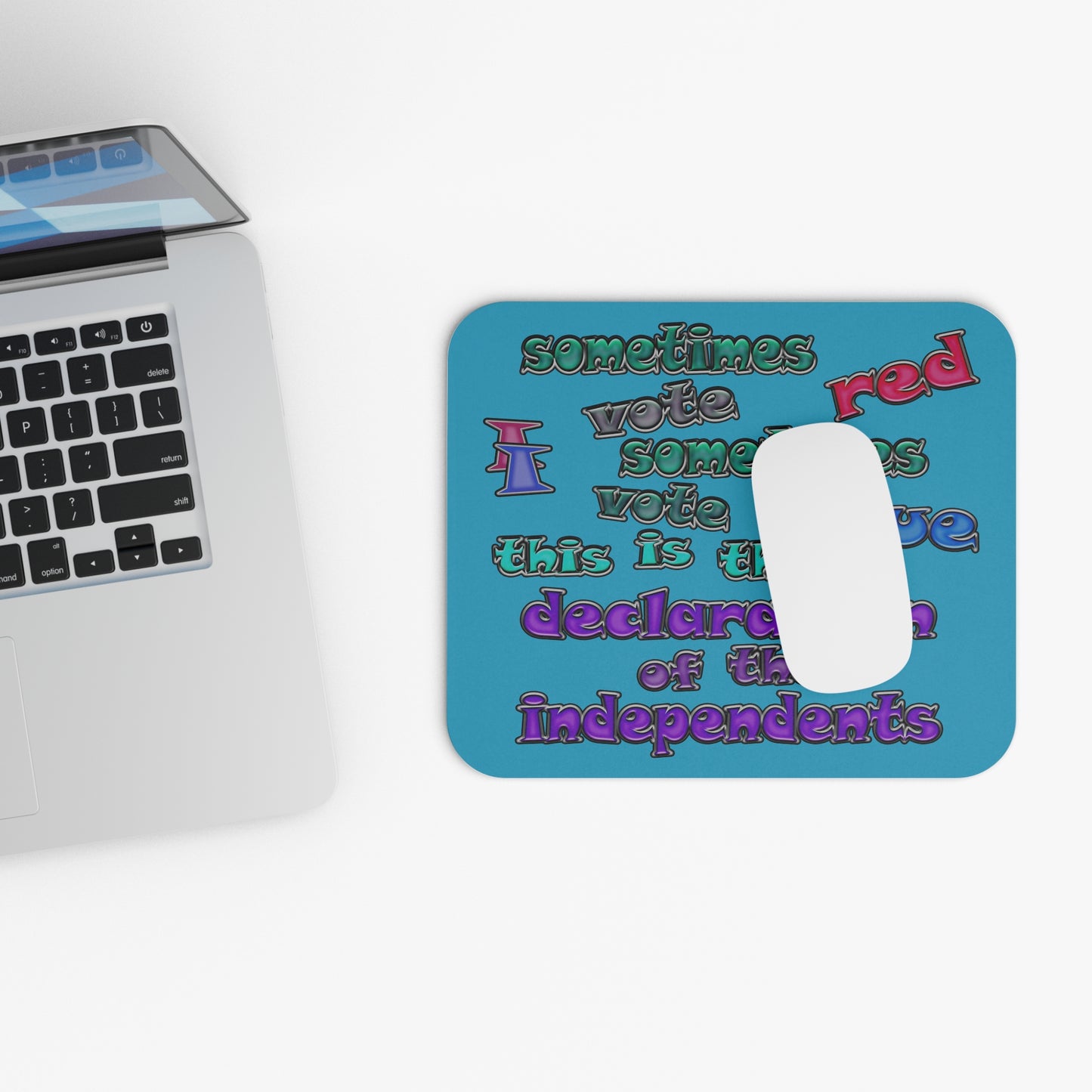 declaration of the independents - Mouse Pad (Rectangle) (turquoise)