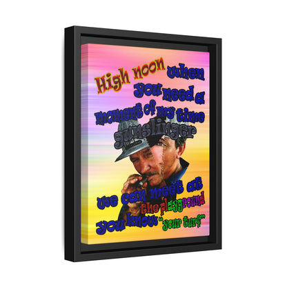 high noon - framed canvas art (color blur)