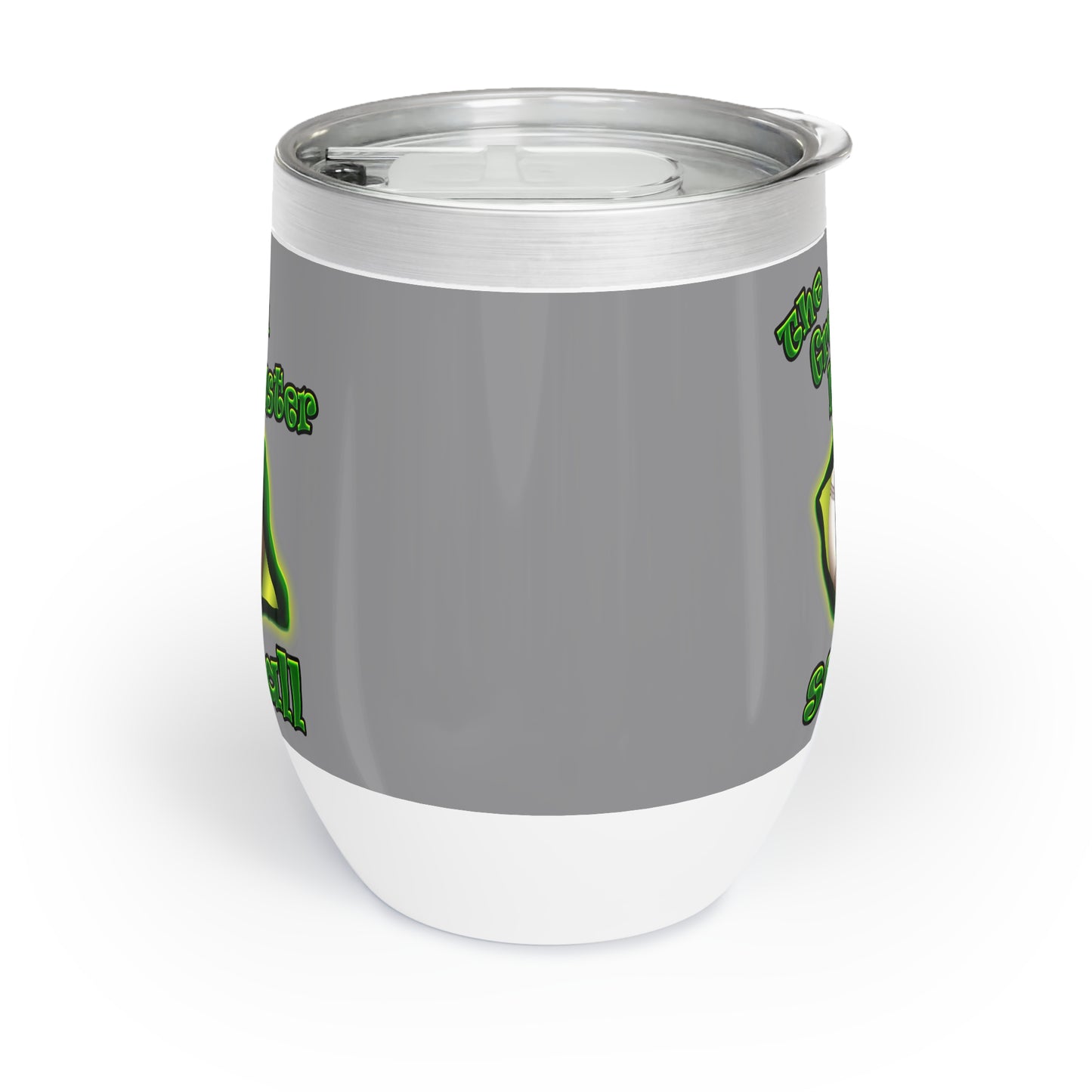 green monster - Chill Wine Tumbler (grey)