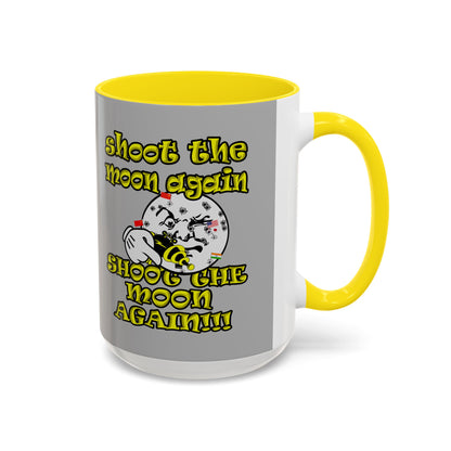 shoot the moon again - Accent Mug (light grey)